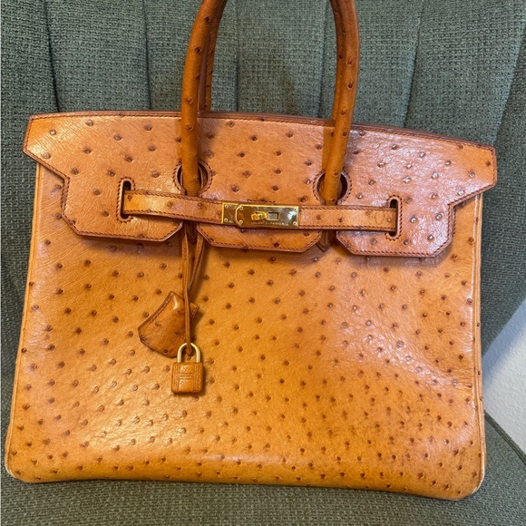 Hermes Ostrich Birkin 35 Caramel - Picture 1 of 4